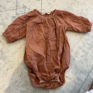 Cozy Rust Bodysuit for Kids